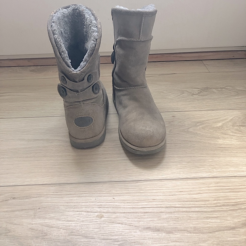 Gray emw boots